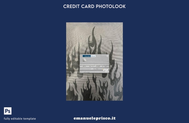 modello anteriore photolook della carta di debito visto Lituania Danske Bank in 